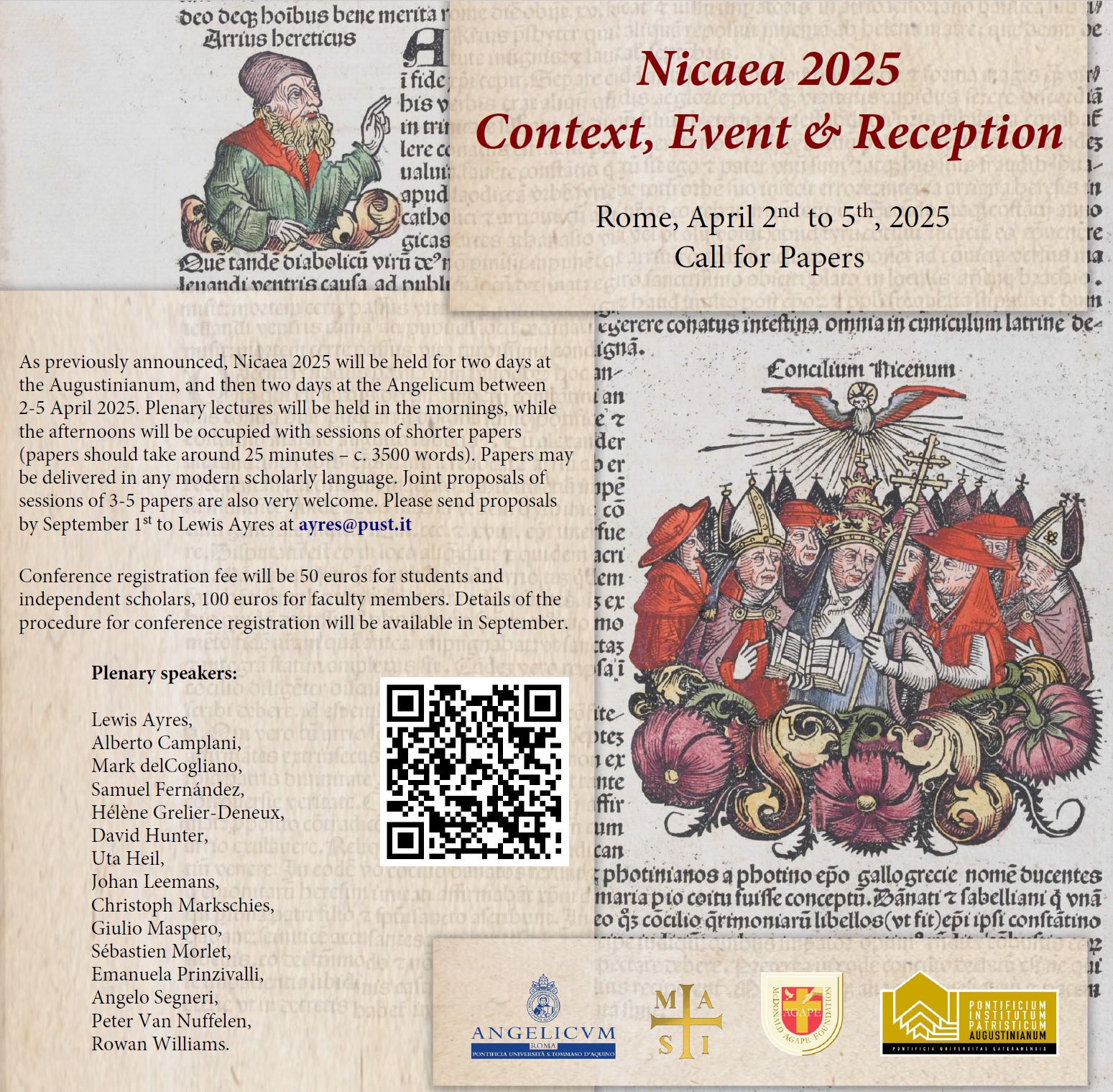 CFP: Conference on the 1700th Anniversary of the Council of Nicaea